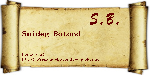 Smideg Botond névjegykártya