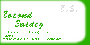 botond smideg business card